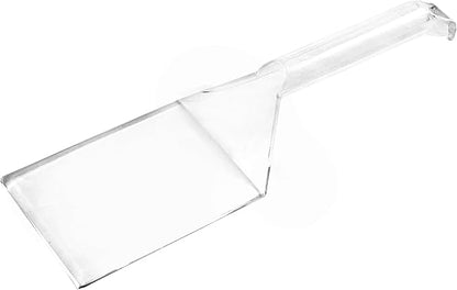 PARTY BARGAINS Clear Disposable Plastic Spatulas – 8-Pack Heavy Duty Kitchen Scrapers for Serving & Flipping Pancakes, Eggs & French Toast – Lightweight Party & Catering Utensils