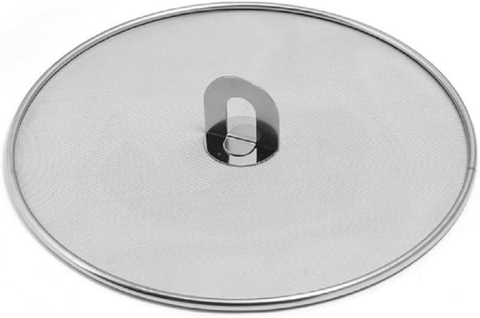 304 tainless Steel Splatter Screen Pan Lid with folding grip splatter guard oil splatter shield Frying Cooking Tools Practical Kitchen Accessories dishwasher safe (13 inch) by zmgmsmhendlessefforts