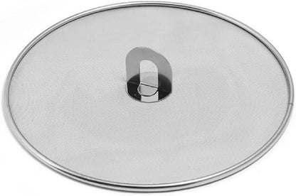 304 tainless Steel Splatter Screen Pan Lid with folding grip splatter guard oil splatter shield Frying Cooking Tools Practical Kitchen Accessories dishwasher safe (13 inch) by zmgmsmhendlessefforts