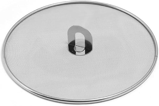 304 tainless Steel Splatter Screen Pan Lid with folding grip splatter guard oil splatter shield Frying Cooking Tools Practical Kitchen Accessories dishwasher safe (13 inch) by zmgmsmhendlessefforts