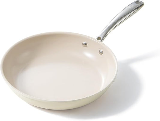 Redchef Nonstick Frying Pan Skillet, Ceramic Non-Stick Saute Pans, 9.5 inch Cooking Fry Pan with Stay Cool Handle, All Stovetops (Gas, Electric & Induction), Dishwasher/Oven Safe, PFAS-Free, Non Toxic by Redchef