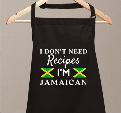 I Don't Need Recipes Novelty Chef Kitchen BBQ Apron Barber Chef Bib BBQ Kitchen Decor