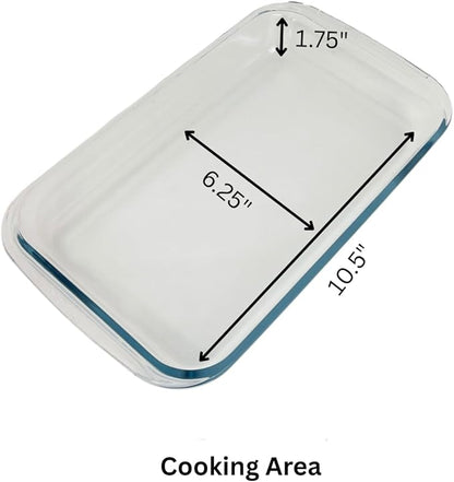 HW1236 Glass Casserole with Insulated Bag, Ideal for Picnic, Potluck, Hiking & Beach Trip-Retains Hot and Cold Temperature of Food, Overall12 "x 7.5"x2 "- Red