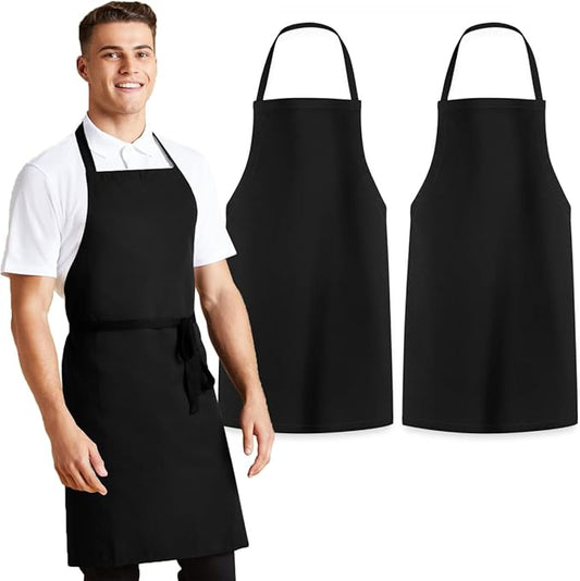 Avalon Kitchen Aprons for Men - 100% Polyester Chef Apron Women with Extra Long Ties - Cooking Aprons for Women & Mens Apron by Avalon+Kitchen