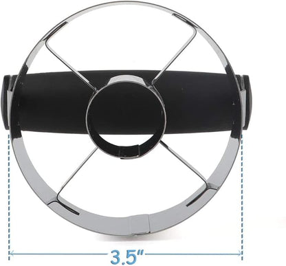 HULISEN Donut Cutter with Removable Center, 3.5" Stainless Steel Doughnut Cutter with Soft Grip Handle, Donut Cookie Cutters for Baking