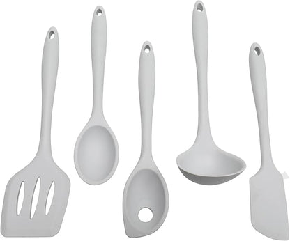 Chef Craft Premium Silicone Cooking Ladle, 11.25 inch, Gray - Image 4