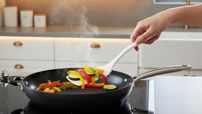 Reston Lloyd Spatula, Turner for Non-stick pans, Heat Resistant, BPA Free Melamine Utensil with Ergonomic Handle,11 inch, Indigo - Image 5