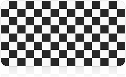 17" x 32" Checkered Dish Drying Mat for Kitchen Counter, Absorbent Coffee Bar Mat for Espresso Machine Coffee Countertops Accessories, Black - Image 9