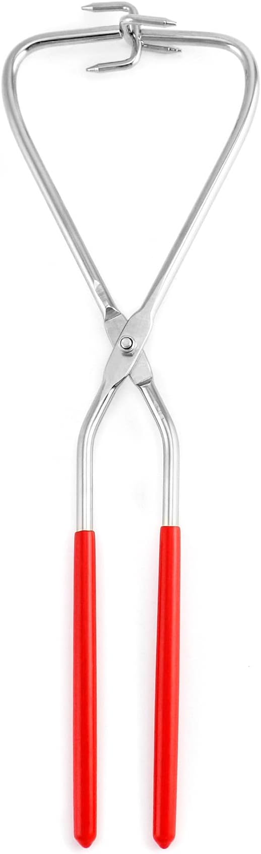 QWORK Sculpture Dipping Tong, 2 Pack Stainless Steel Clay Sculpture Tongs Glazing Tools, Pottery Clay Sculpture Tool Pliers for Clay Modeling Sculpturing