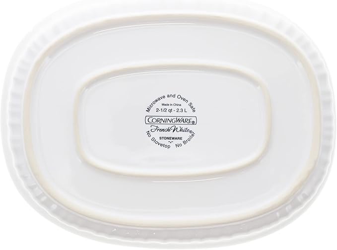 CorningWare FS2 2.5qt Oval French White Casserole Dish