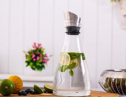 Purefold 44 Ounce Glass Carafe with Stainless Steel Lid, Ice Tea Pitcher, Juice jar, Tea & Coffee Maker, Perfect Drinkware for Hot and Cold Water Pitcher - Image 7