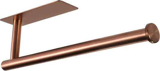 theaoo Rose Gold Paper Towel Holder - Under Cabinet Paper Towel Holder for Kitchen, Adhesive Paper Towel Roll Rack for Bathroom Towel, Wall Mounted Paper Towel Rack, SUS304 Stainless Steel by theaoo