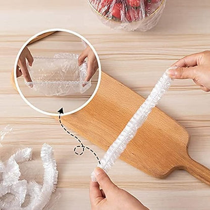 Fresh Keeping Bags, Plastic Sealing Bags Food Cover, Universal Kitchen Wrap Seal Fresh Keeping Caps Fresh Keeping Bags Covers,Plastic Stretchable Food Covers for Leftover And Meal Prep (100PCS) - Image 3