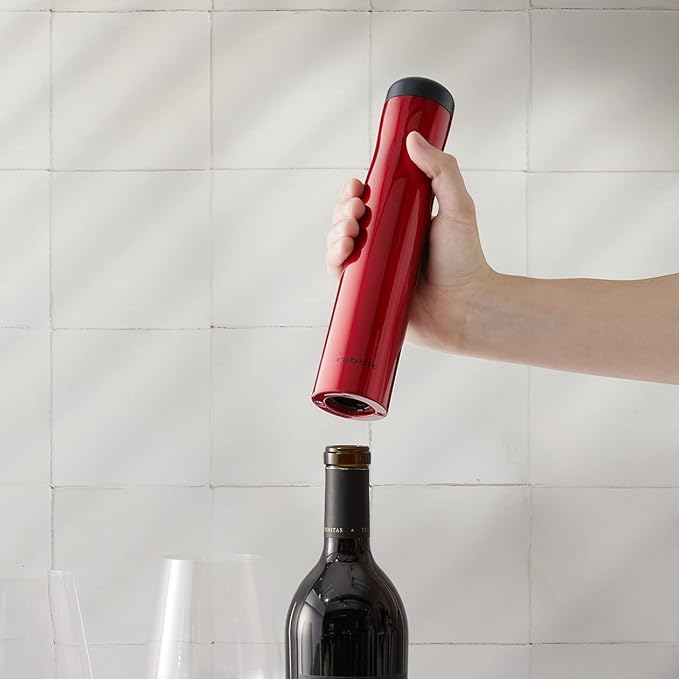 Rabbit Automatic Electric Corkscrew Wine Bottle Opener (Metallic Red) - Image 3