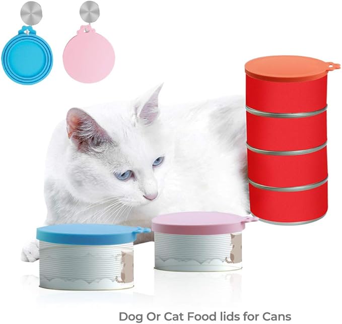 Yobbai 6 packs Pet Food Can Lids, Food Safe BPA-Free & Dishwasher Safe, Can Covers Most Standard Size Dog and Cat Can Tops - Image 7