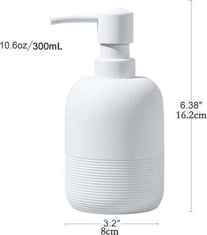 GalDal Soap Dispenser White,Hand Soap Lotion Dispenser for Bathroom Countertop,Soap Dispenser for Kitchen. - Image 5