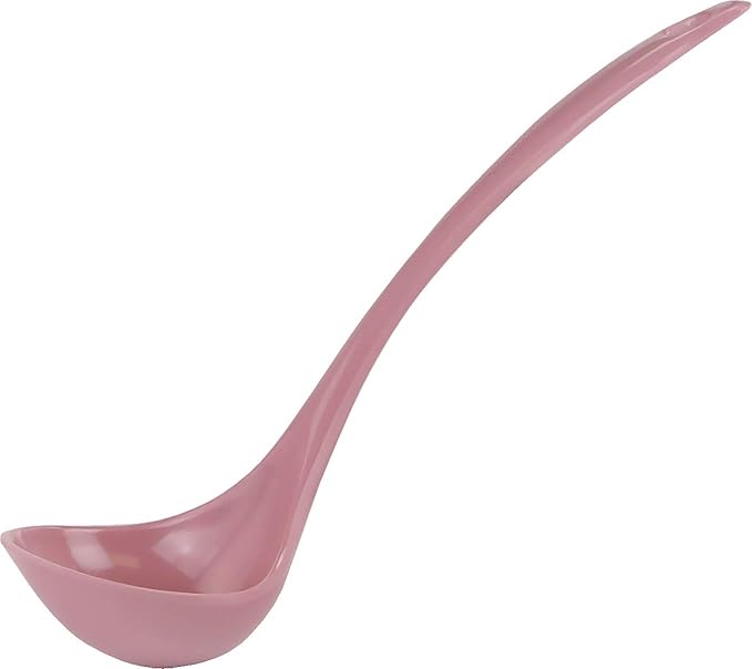 Reston Lloyd Melamine Soup Ladle Kitchen Utensil, Premium Quality Utensil with Heat Resistant Ergonomic Handle, Durable BPA-Free Plastic, 10.5 inch long, 6pc Set, Pink - Image 3