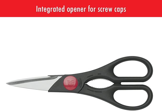 ZWILLING Twin 7.9-inch Kitchen Shears, Heavy Duty Multi-Purpose Scissors with Forged Stainless Steel Blades, Built-In Bottle Opener & Soft Grip – Dishwasher Safe for Meat, Poultry, Herbs & BBQ - Image 6