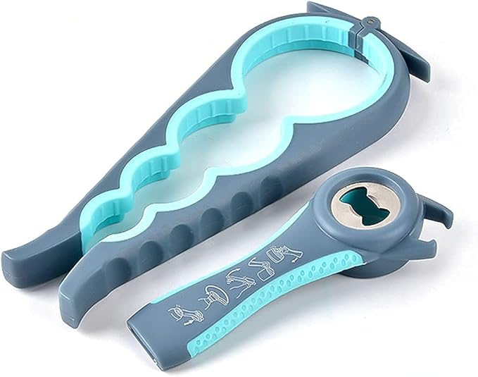 Bottle Opener for Arthritic Hand,Jar Opener for Old People, Children, Women, Those with Weak Hands,Multifunctional Kitchen Gadgets (02-Blue) - Image 7
