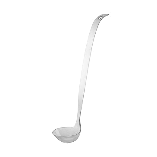 Party Essentials N024821 Plastic Hangable Ladle with Label, 2-Ounce Capacity, Clear (Case of 48) by PartyEssentials