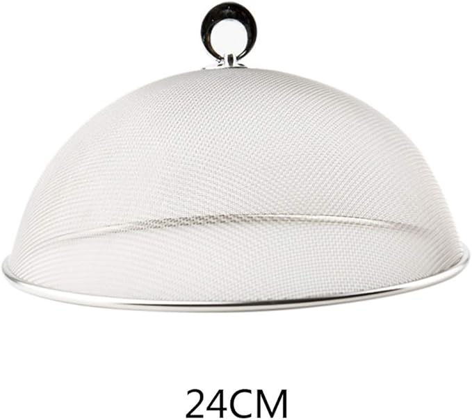 Ochine Stainless Steel Mesh Dome Food Cover Round Splatter Cover Screen Food Tent Outdoor Mesh Tent Food Cover Protectors for Home Kitchen, Outdoors, Camping, Parties, Picnics, BBQs, etc