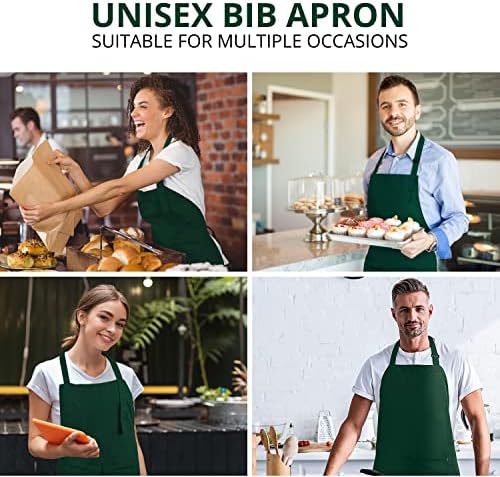 Utopia Kitchen 2 Pack Bib Apron, Adjustable with 2 Pockets, Water and Oil Resistant, Cooking Kitchen Chef Apron for Women Men - Image 5