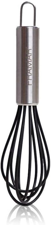 FRAMAR Mighty Mixer Hair Color Whisk - Hair Color Mixer, Color Whisks For Hair Salon – Rubberized Mini Whisk Black