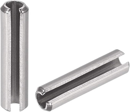 uxcell Slotted Spring Pin - M5 x 35mm 304 Stainless Steel Split Spring Roll Dowel Pins Plain Finish 20Pcs