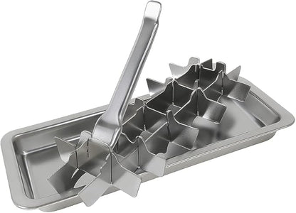 Stainless Steel Ice Cube Trays with Easy Release Handle – 18-Cube Metal Ice Tray, Non-Toxic, Dishwasher Safe | HYICE®