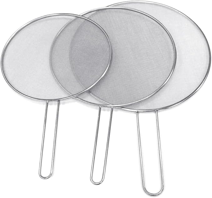 Stainless Steel Splatter Screen Oil Proofing Lid Spill Proof Frying Pan Cover