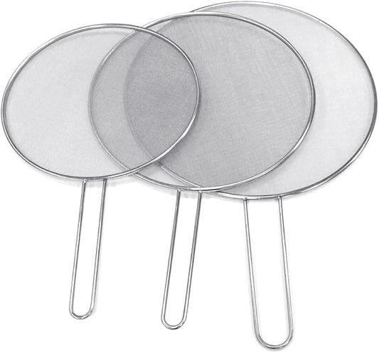 Stainless Steel Splatter Screen Oil Proofing Lid Spill Proof Frying Pan Cover
