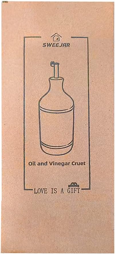 Sweejar Ceramic Olive Oil Dispenser Bottle, Opaque Oil Cruet Protects to Reduce Oxidation, Suitable for Storage Vinegar, Coffee Syrups & Other Liquids, Pack of 1, 15.5 Fl Oz (Black) - Image 7