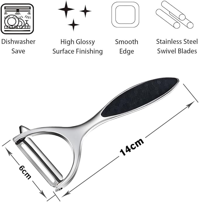 Vegetable peelers for Kitchen, Y shaped peeler for Vegetables, Fruits, Potatoes with Ergonomic Grip, 1 Pack - Image 2
