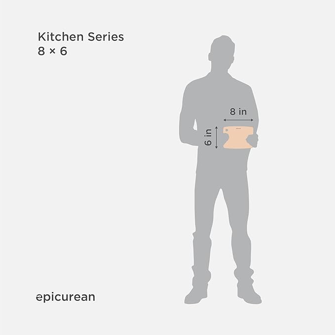 Epicurean Kitchen Series Cutting Board, 8-Inch × 6-Inch, Natural - Image 2
