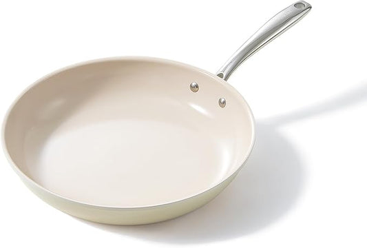 Redchef Nonstick Frying Pan Skillet, Ceramic Non-Stick Saute Pans, 11 inch Cooking Fry Pan with Stay Cool Handle, All Stovetops (Gas, Electric & Induction), Dishwasher/Oven Safe, PFAS-Free, Non Toxic by Redchef
