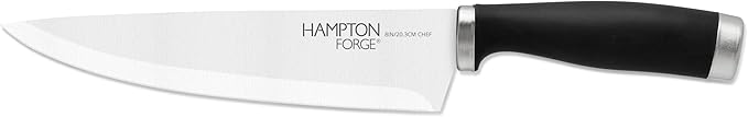 Hampton Forge Epicure 8" Chef/Clampack, 0.30 LB, Black by HamptonForge