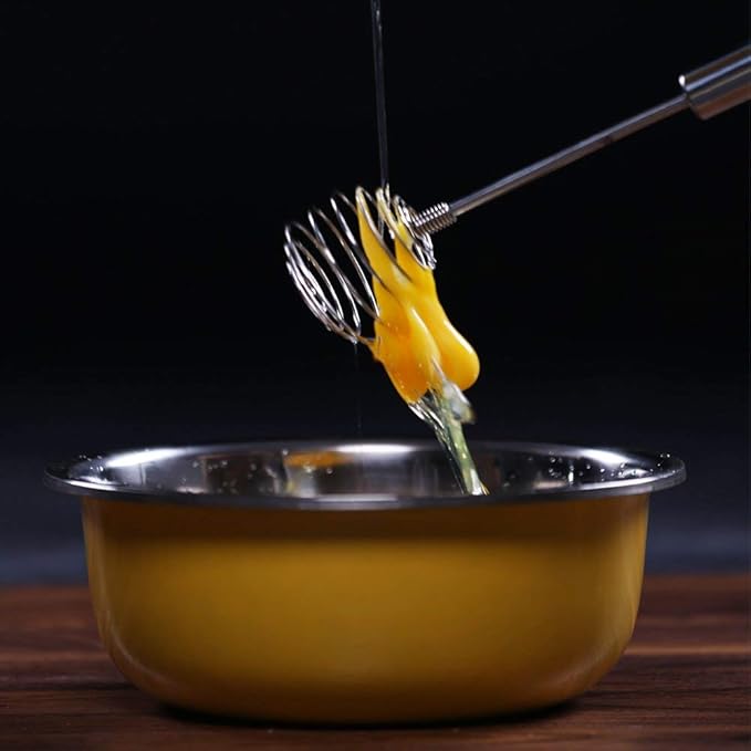 Whisk, Stainless Steel Spring Whisk, Balloon Whisk Egg Beater for Blending, Whisking, Beating, or Stirring - Image 7