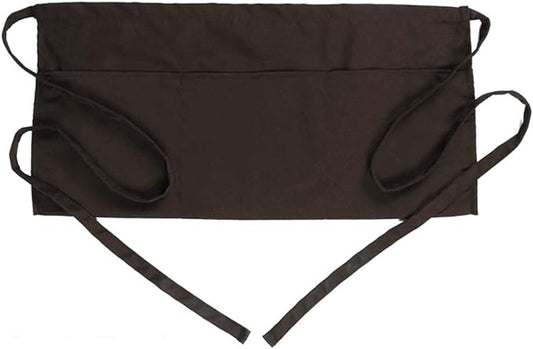 BOHARERS Waist Apron with 3 Pockets - Brown Waitress Waiter Server Short Apron（brown） by BOHARERS