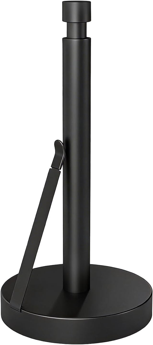 YUMORE Paper Towel Holder Countertop, Paper Towel Holder with Weighted Base Non Slip, Standing Paper Towel Roll Holder for Kitchen Bathroom, Stainles Steel by YUMORE