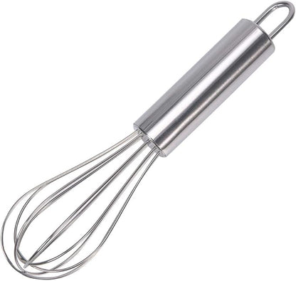 stainless steel small whisk for cheese, coffee, eggs, very handy (6 inches) by Huakai