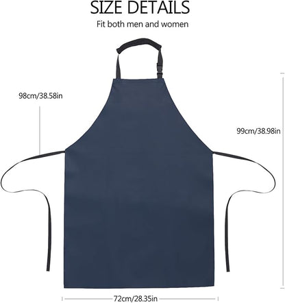 Homsolver 2 Pack Waterproof Rubber Aprons, Heavy Duty Butcher for Men, Chemical Vinyl Plastic Aprons for Dishwashing - Image 4
