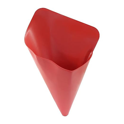 Flexible Foldable Oil Funnel, General Reusable Oil Change Draining and Filling Tool for Automotive Lawnmower Machine - Red