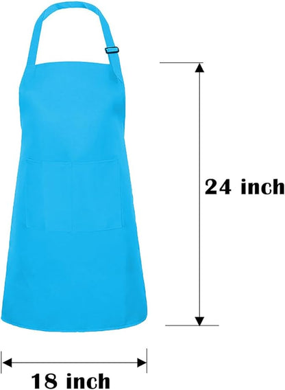 Kids Apron Set Chef Hat Sleeve Outfit Costume Toddler Girl Boy Aprons Cooking Baking Painting 5-13 years old