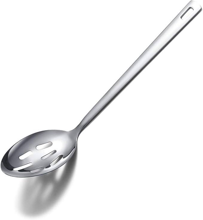 Berglander Stainless Steel Slotted and Basting Spoon, Heat Resistant, Non-Stick, Dishwasher Safe, Easy to Clean by Berglander