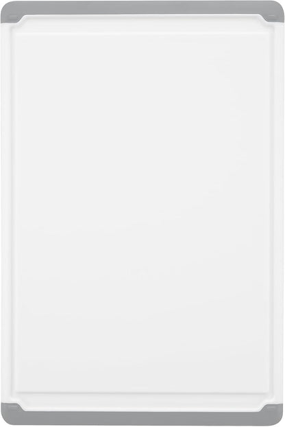 Large Cutting Boards for Kitchen - Dishwasher Safe Non-Slip Cutting Boards with Juice Grooves, Easy Grip Handles - Large and Thick Chopping Board (Grey) - Image 6