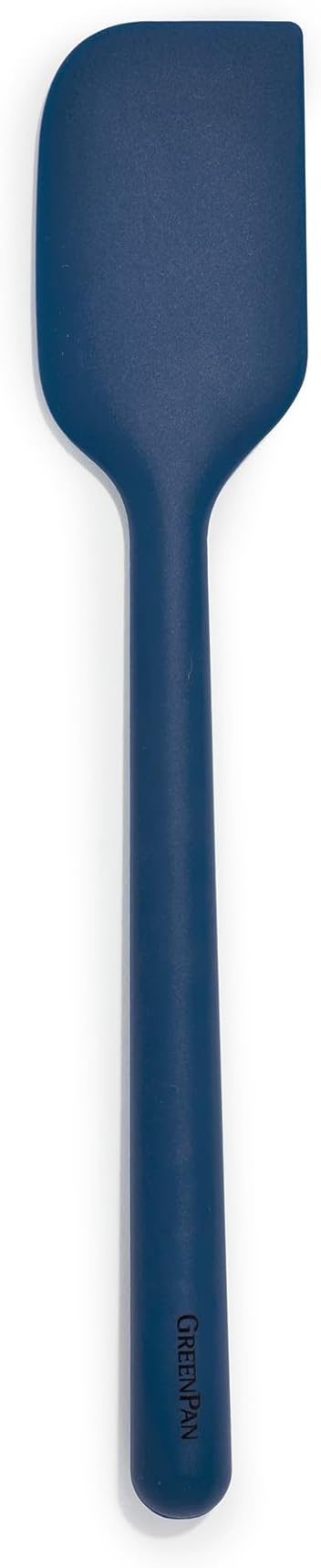 GreenPan Silicone Mixing Spatula, Scraping Baking Cooking Kitchen Utensil, Flexible Rubber Nonstick Cookware, Rigid Steel Core, Heat-Resistant, Anti-Slip Handle, BPA-Free, Dishwasher Safe, Blue by GreenPan
