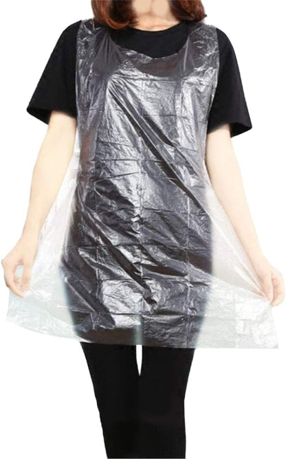 Disposable Aprons (50 Count), Plastic apron for Painting Party, Cooking, Housework, Picnic etc. by UniPleased