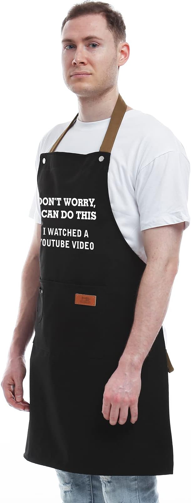 Funny Gifts for Men, Women, Dad, Anniversary, Fathers Day Gift from Daughter Son, Christmas Gift for Husband, Boyfriend, Brother, Uncle, Unique Birthday Grilling Gifts – BBQ Cooking Chef Apron