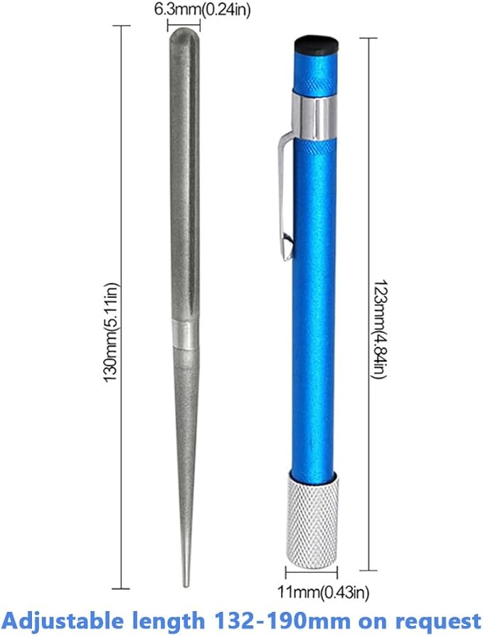 Wolfride 2Pcs Serrated Knife Sharpener, Retractable Diamond Sharpening Rod Multifunctional Knife Sharpening Tool for Outdoor Kitchen Fishing Hunting - Image 2