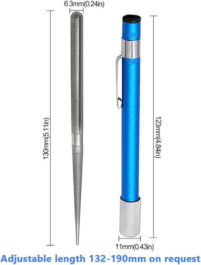 Wolfride 2Pcs Serrated Knife Sharpener, Retractable Diamond Sharpening Rod Multifunctional Knife Sharpening Tool for Outdoor Kitchen Fishing Hunting - Image 2